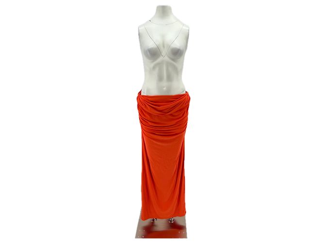 Autre Marque Falda naranja PARIS GEORGIA