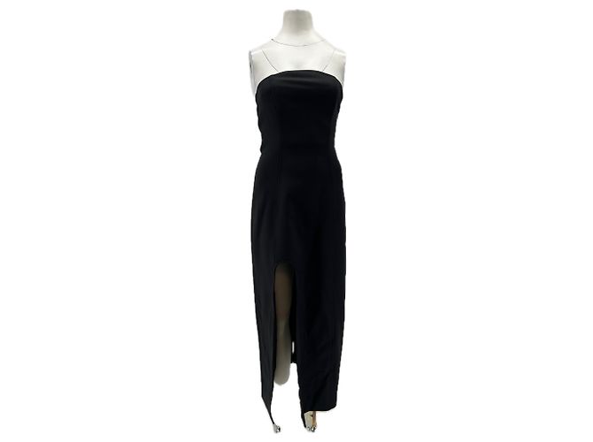 Autre Marque Vestido palabra de honor negro