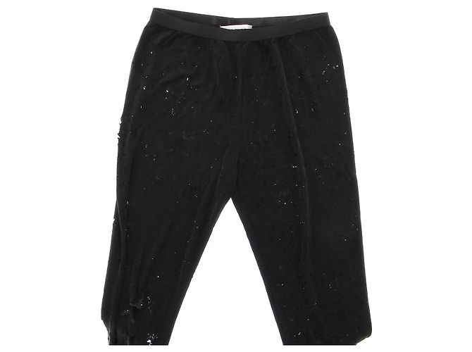 Mm6 Strumpfhose mit Löchern schwarz Baumwolle