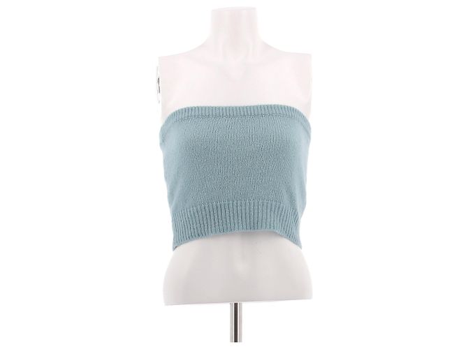 Céline Kaschmir Top Blau