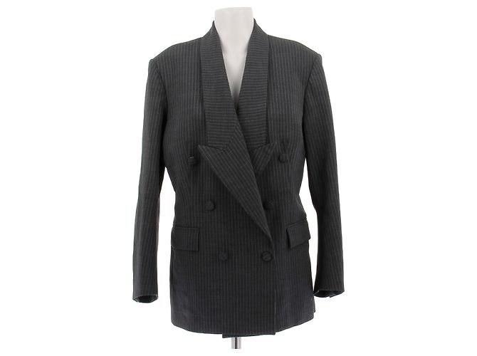 Coperni Grey Striped Wool Suit