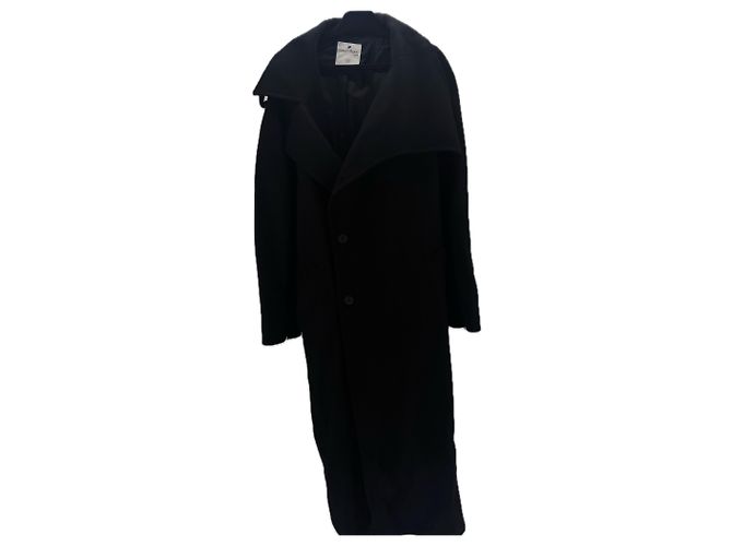 Courreges Black Wool Coat