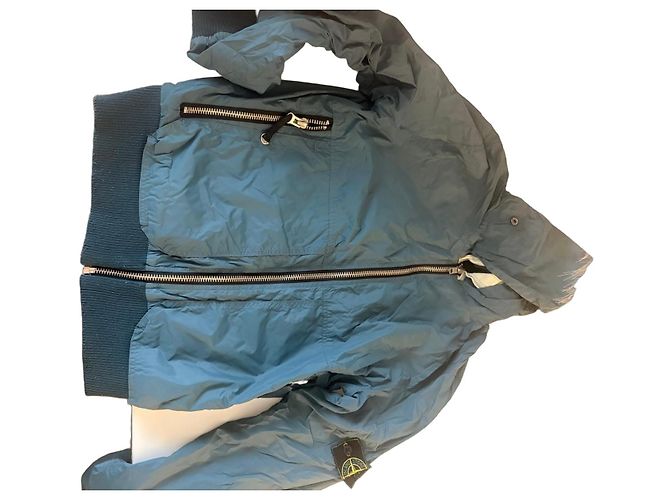 Giacca bomber Stone Island blu petrolio