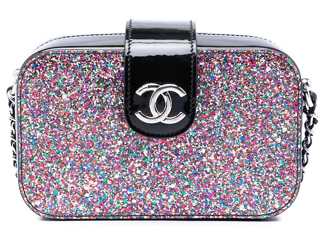 Camera Borsa a tracolla Chanel Multi Glitter Patent Evening On The Moon Multicolore