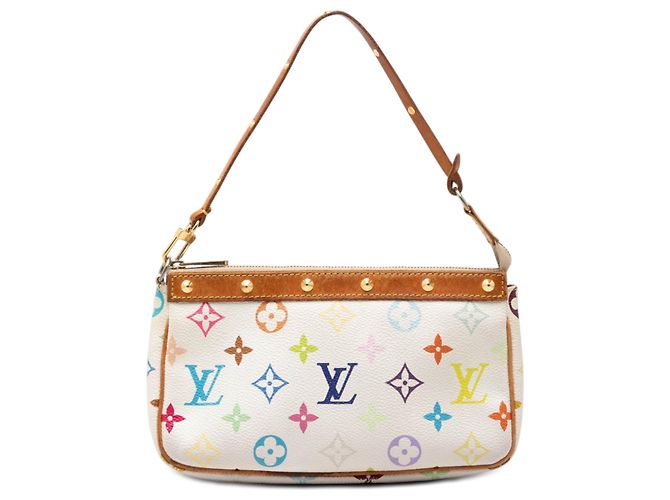 Louis Vuitton White Monogram Multicolore Pochette Accessoires
