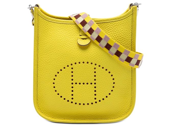 Hermès Yellow Clemence Amazone Evelyne 16 Amarillo