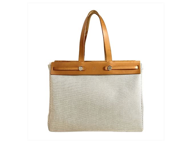 Hermès Hermes Herbag Cabas GM Tote Bag Marrom