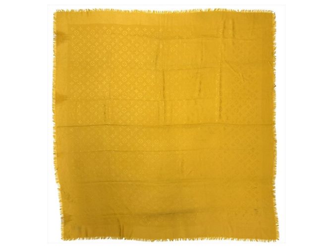 Sciarpa Louis Vuitton con motivo Monogram Giallo