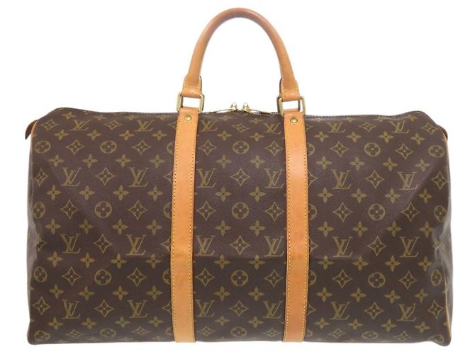Sac Boston Louis Vuitton Keepall 50 Monogram Marron Monogramme
