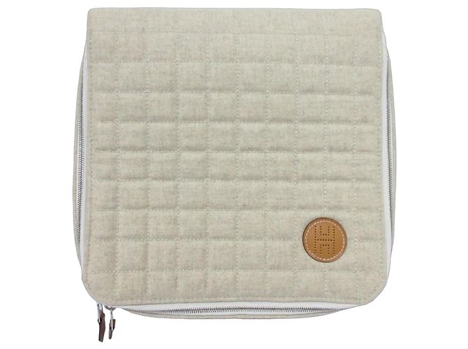 Hermès Hermes Paddock Handtasche Pouch Grau