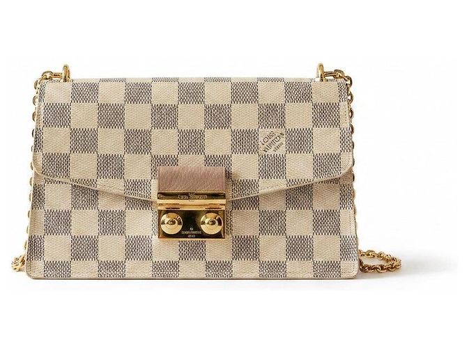 Bolsa de ombro Louis Vuitton Damier Azur Damier ebene