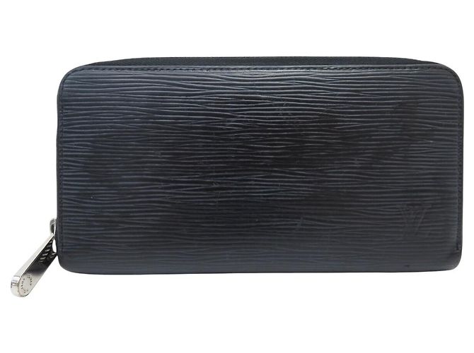 LOUIS VUITTON ZIPPY M61857 EPI LEATHER BLACK WALLET
