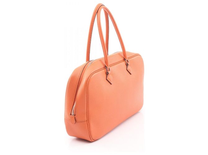 Hermès Bolsa de couro Hermes Plume Elan 28 Laranja