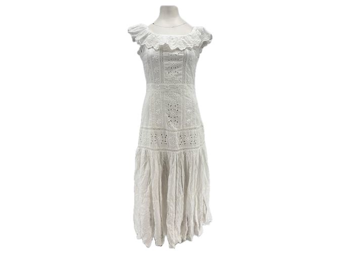 Autre Marque Vestido de algodón blanco Lauren Ralph Lauren