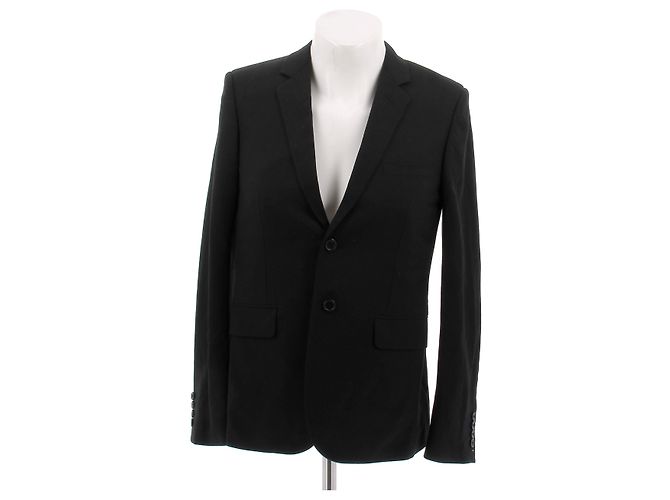 Giacca da abito Saint Laurent in lana nera Nero