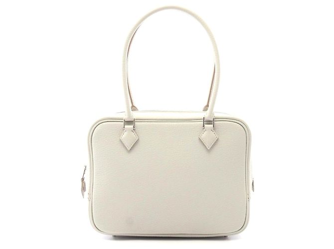 Hermès Bolsa Mini Plume 20 em couro de cabra Hermes Cinza