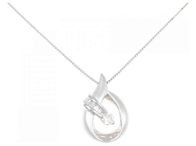 Autre Marque Collar de Diamante PT900 PT850 Plata