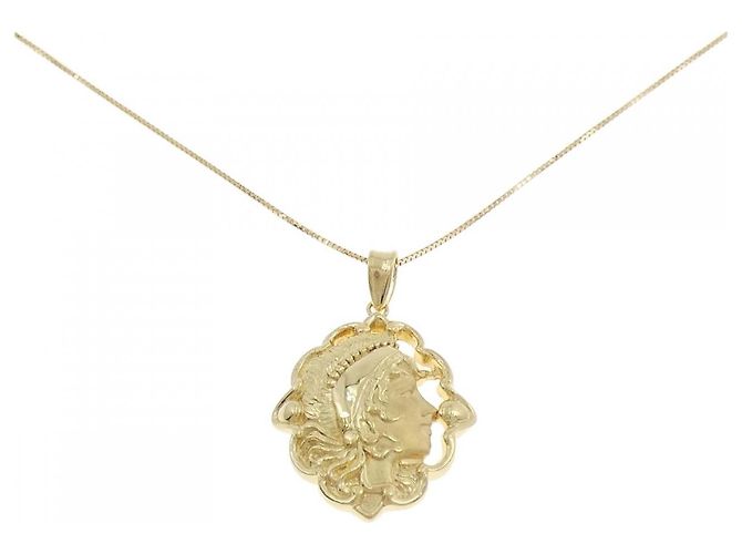 Autre Marque Colar Au750 Dourado