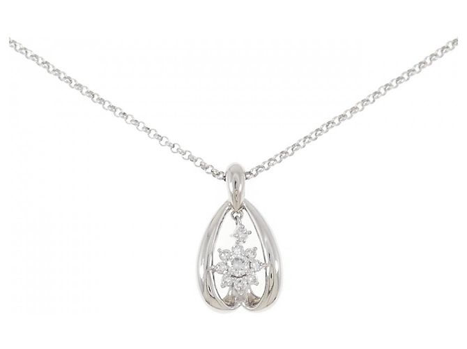 Autre Marque Collar de Diamante PT900 PT850 Plata