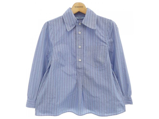 Camicia a righe Prada Blu