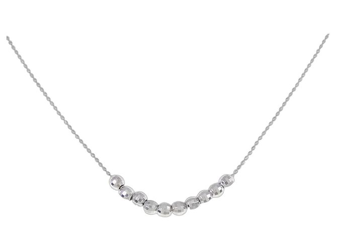 Autre Marque Collar de oro blanco Au750 Plata
