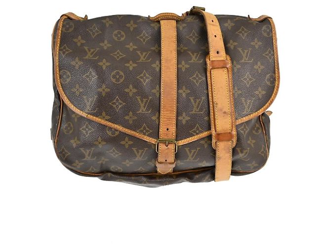 Louis Vuitton Saumur Monogram Canvas 35 Marrom