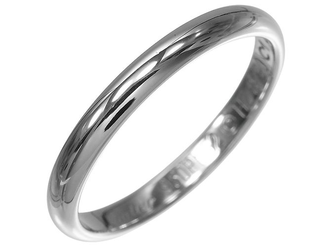 Cartier 1895 Ehering Platin 2.5mm Silber