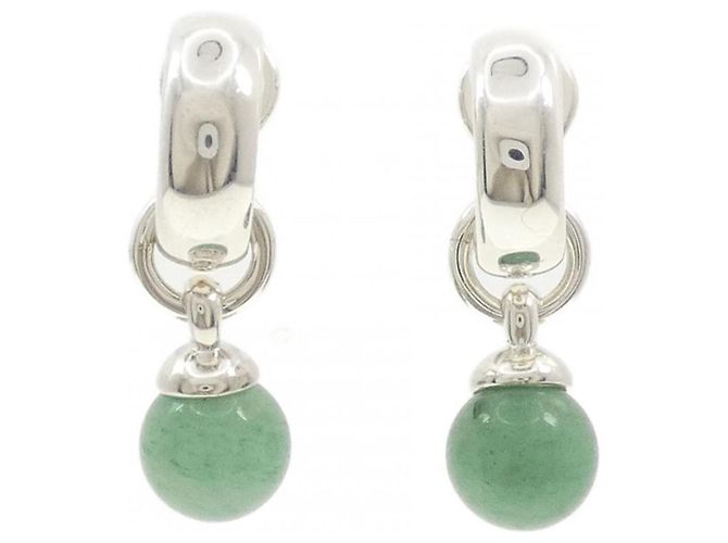 Brincos de relógio de quartzo Tiffany & Co. Prata