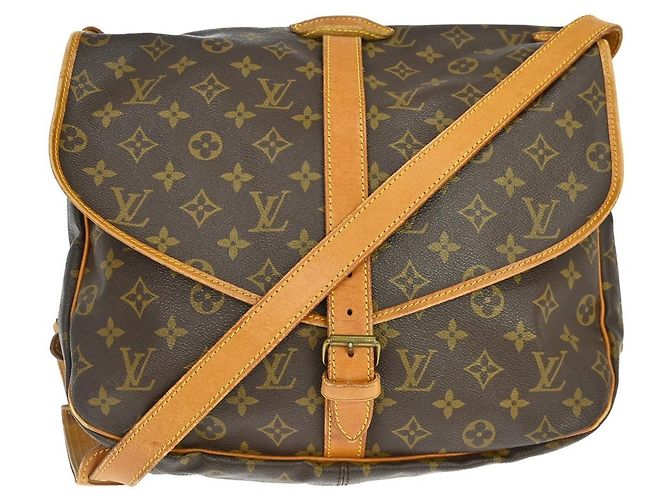 Louis Vuitton Saumur Monogram Canvas 35 Marrom