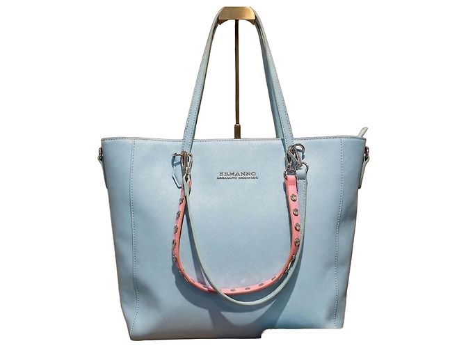 Ermanno Scervino Light blue tote bag Pink