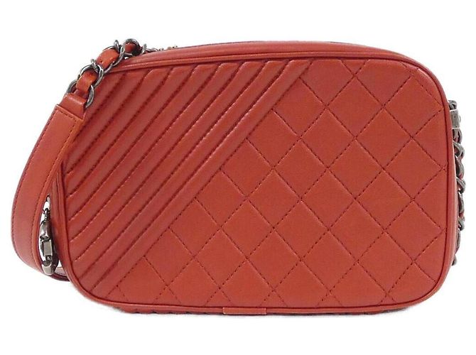 Borsa a tracolla Chanel Coco Boy Line 92655 Rosso