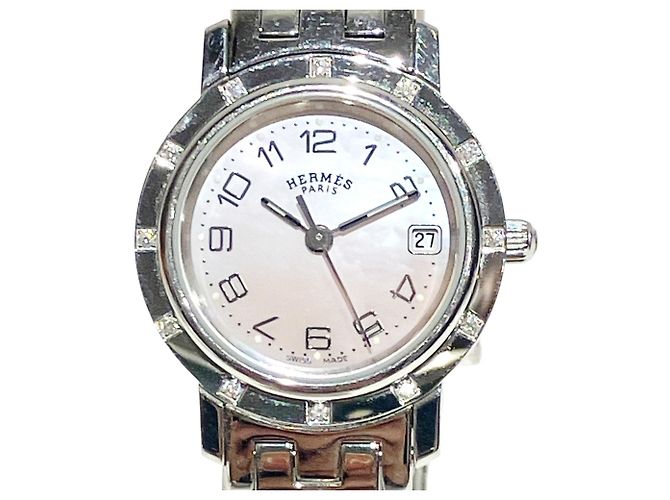 Hermès Relógio de Pulso Clipper Nacre Hermes