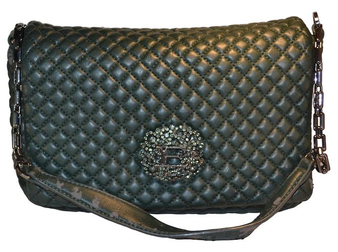 Ermanno Scervino Bolsa de ombro acolchoada em verde Verde escuro