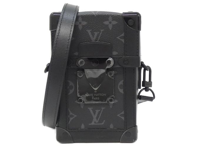 Carteira de viagem vertical Louis Vuitton Monogram Eclipse Preto Monograma