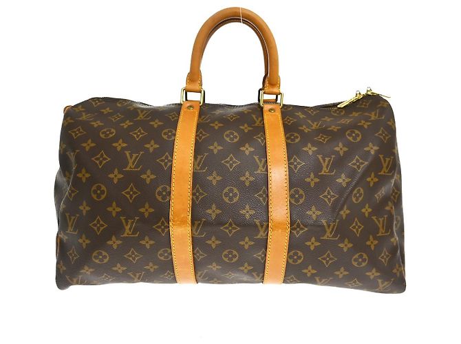 Louis Vuitton Keepall Monogram Canvas 45 Castaño