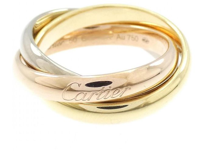 Anello Cartier Trinity in oro rosa bianco e giallo 18K