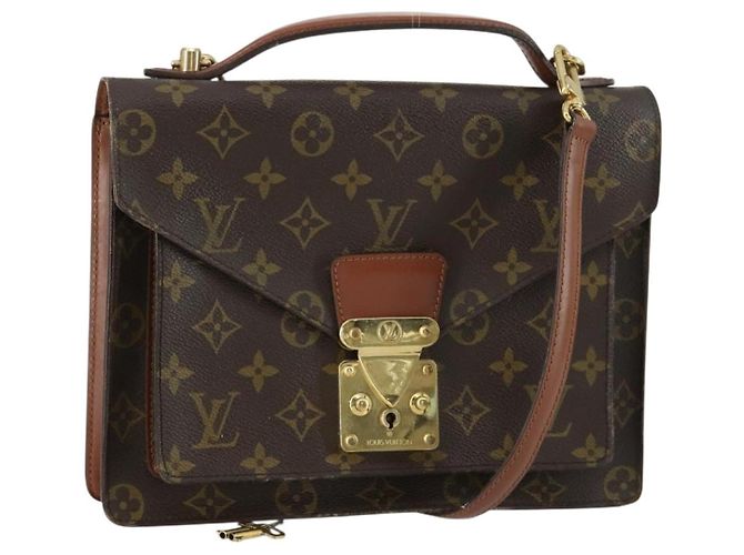 LOUIS VUITTON Monogram Monceau 28 Handtasche M51185 LV Auth ka1298A Monogramm