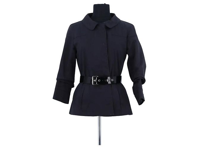 Louis Vuitton Giacca in cotone nera Nero