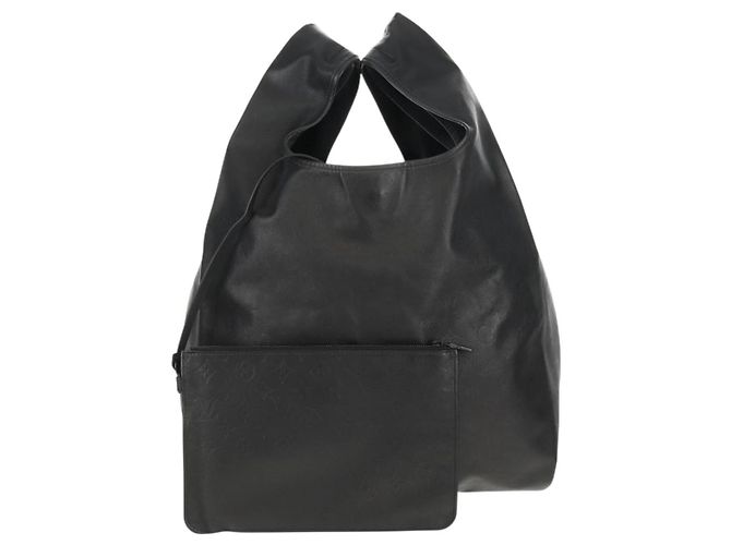 Sac cabas LOUIS VUITTON Monogram Shadow Black M43679 LV Auth TR218 Noir