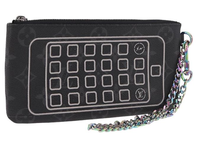 LOUIS VUITTON Monogram Eclipse Fragment iPhone Case M64433 LV Auth 184781M