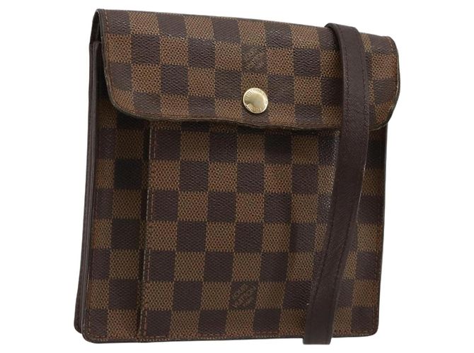 LOUIS VUITTON Borsa a tracolla Damier Ebene Pimlico N45272 LV Auth bs35537
