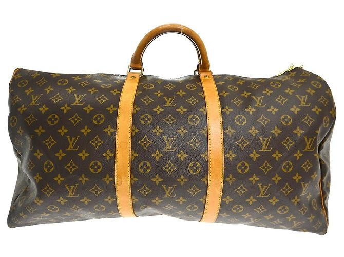 Louis Vuitton Keepall Monogram Canvas 60 Castaño
