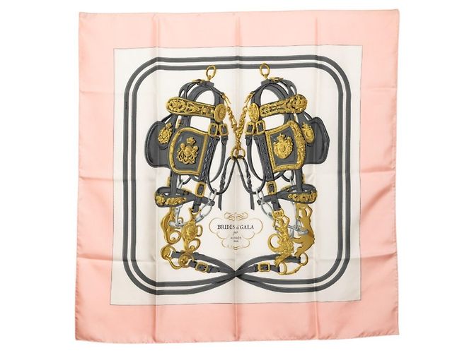 Sciarpa Carré 90 BRIDES de GALA Hermès Rosa