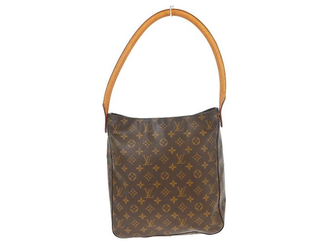Bolsa Louis Vuitton Monogram Looping em Canvas Monogram GM Marrom