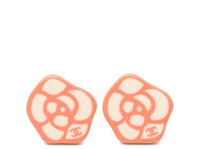 Orecchini Chanel Coco Mark Camellia Rosa Crudo