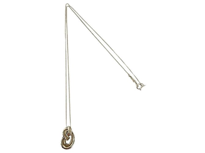 Tiffany & Co Collar de cuerda Tiffany Twist Knot Plata Dorado