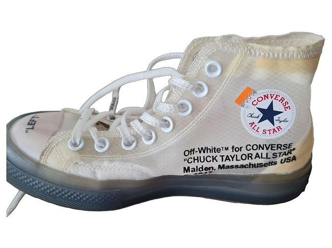 Converse x Off-White "The Ten" Chuck Taylor Vulcanized Sneaker Weiß Beige