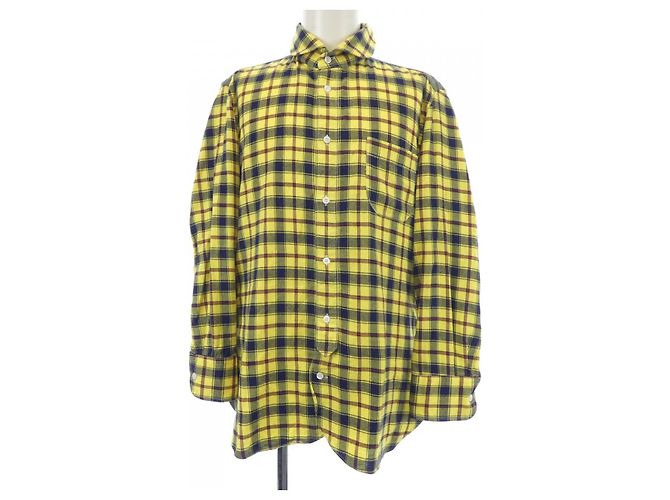 Camicia Junya Watanabe MAN WF-B023 Rosso Beige Cachi Giallo