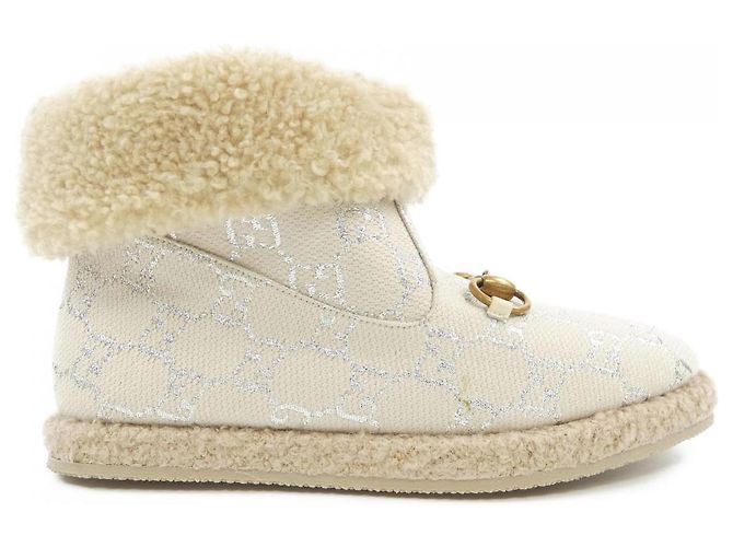 Botas de shearling Gucci Blanco