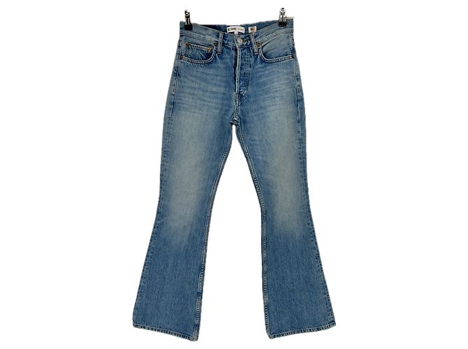 Calça jeans flare azul Re/Done
